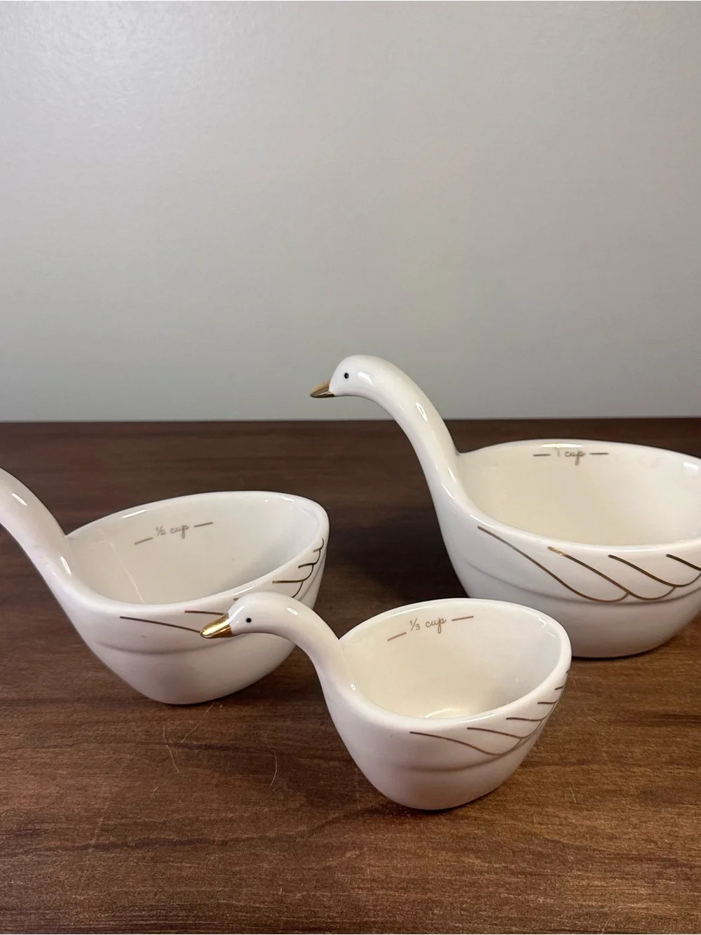 Anthropologie Gaggle Of Geese Nesting Measuring Cups Set of 3